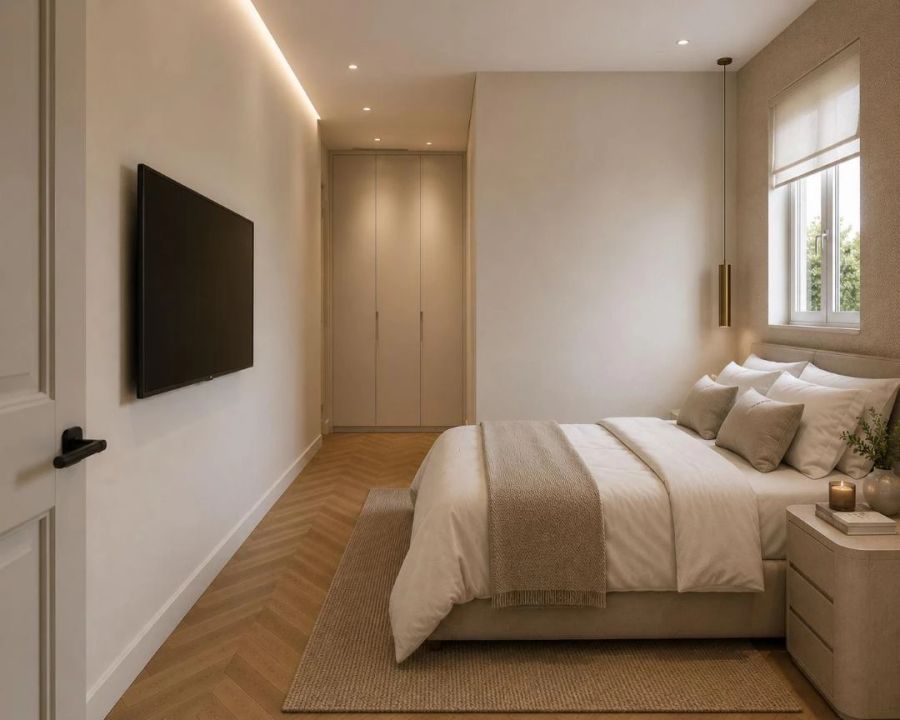 Gral. Díaz Porlier 63, Barrio de Salamanca, Madrid — Salón-comedor con cocina abierta e isla (6/9)
